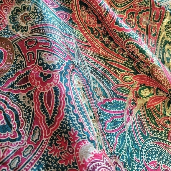 Victoria's Secret Paisley nightgown satin Sleep Shirt Size Small - Picture 4 of 11